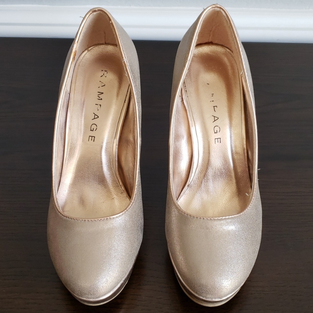 Rose gold heels
